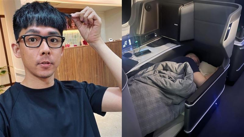 趁Joeman機上熟睡！阿滴跟美女空姐偷自拍