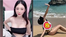 家家,王盈,露點,大衛雕像,露鳥,墾丁南灣,比基尼