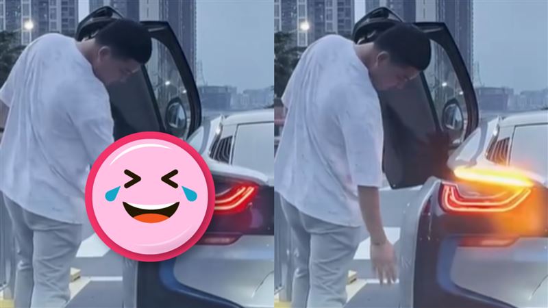BMW司機等紅燈突豪邁下車！網見1舉動笑瘋