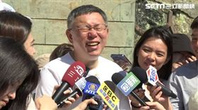 柯文哲金門景點參觀受訪