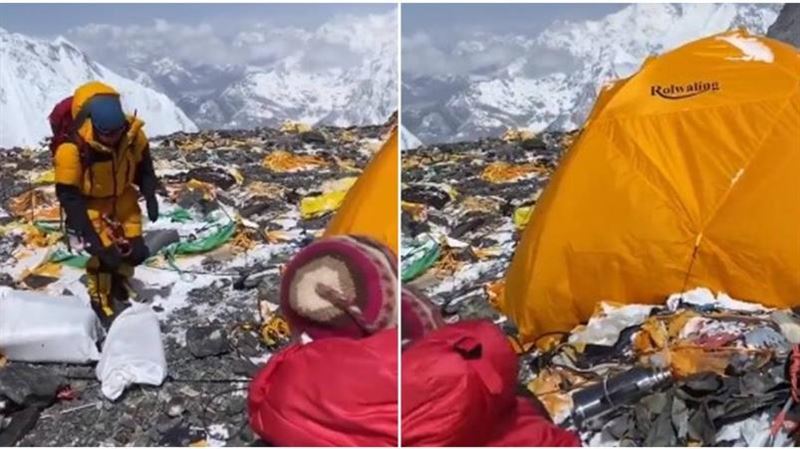 喜馬拉雅山淪「巨大垃圾場」　震撼畫面曝