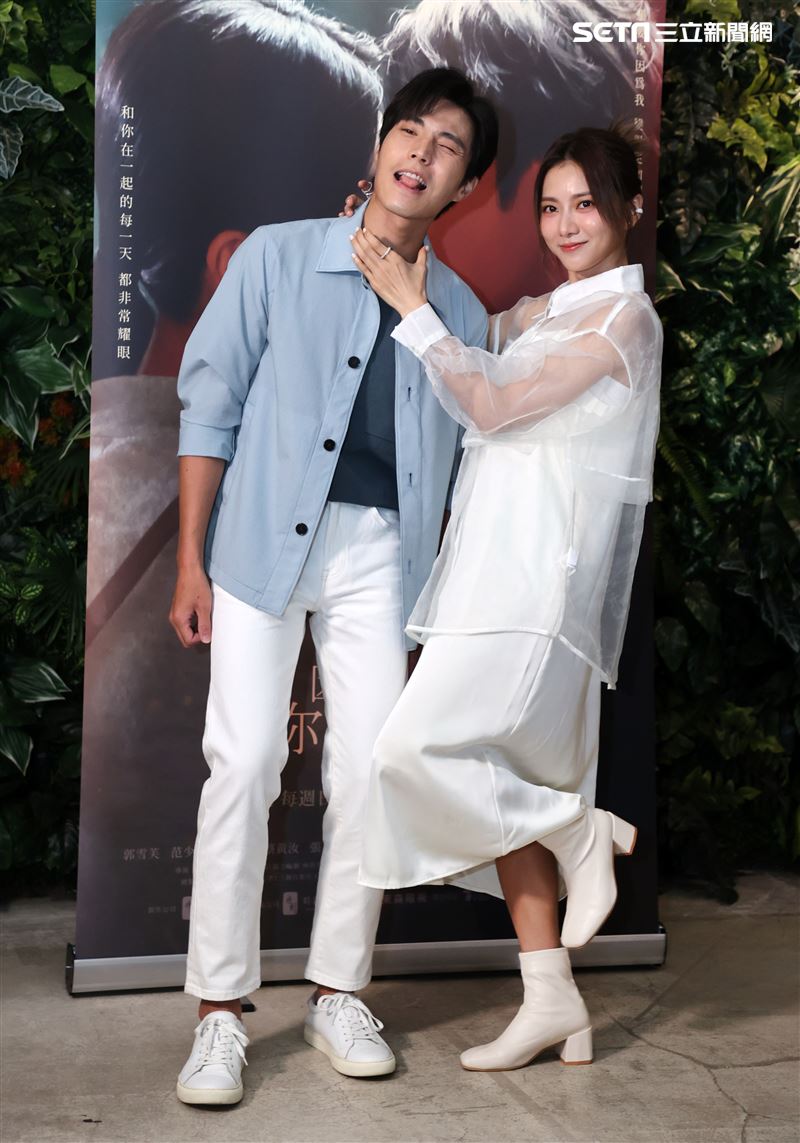 蔡黃汝、唐振剛主演時創影業W劇場「因為你如此耀眼」。（圖/記者邱榮吉攝影）