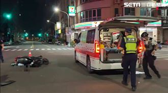 男載女友大迴轉機車攔腰撞　騎士顱內出血