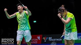 ▲台灣混雙葉宏蔚、李佳馨化解3個賽末點，上演超級大逆轉。（資料圖／Badminton photo提供）