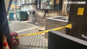 台北市雙城街大樓驚傳女子墜樓事件。（圖／翻攝畫面）