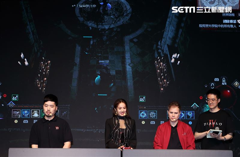 蔡依林代言遊戲「暗黑破壞神4」。（圖/記者邱榮吉攝影）