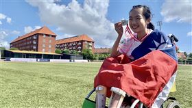 苗栗腦麻學子姚宥米再獲總統教育獎苗栗縣照南國中腦性麻痺學生姚宥米樂觀面對人生挑戰，曾克服行動不便，完成迷你馬拉松、泳渡日月潭等賽事，2022年更在國際腦麻競速車競賽勇奪3金，今年再度榮獲總統教育獎肯定。（苗栗縣照南國中提供）中央社記者管瑞平傳真  112年6月2日