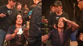 周潤發用手捂頭。（圖／翻攝自微博）