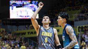 新北國王楊敬敏半場就攻下15分。（圖／國王隊提供）