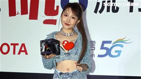 張若凡出席hito流行音樂獎，被稱為是第一辣！（圖／記者邱榮及攝影）