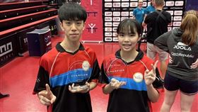 捷克青少年桌球賽  許宸逢劉羽英混雙U19組奪冠（圖／翻攝自Total Swiss官網）