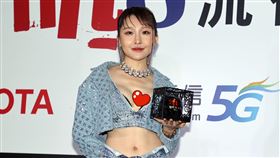 張若凡出席hito流行音樂獎，被稱為是第一辣！（圖／記者邱榮及攝影）