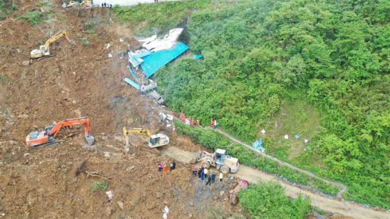 中國四川山坡地嚴重崩塌　已有19人死亡