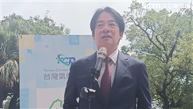 副總賴清德今（5）日上午出席台灣氣候學院揭牌記者會受訪。（圖／記者盧素梅攝影)