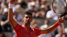 ▲喬科維奇（Novak Djokovic）17度闖進法網8強，打破納達爾（Rafa Nadal）紀錄。（圖／美聯社／達志影像）