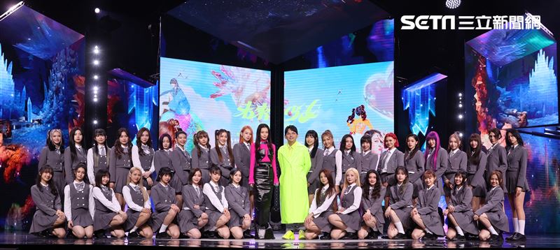 黃子佼、徐若瑄「未來少女」NEXT GIRLZ 首錄記者會。（圖/記者邱榮吉攝影）