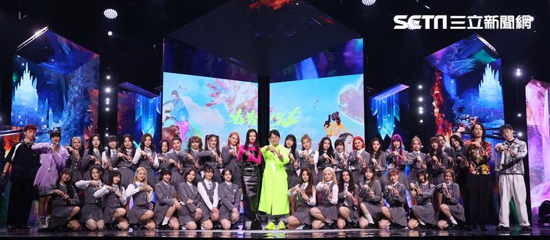 黃子佼、徐若瑄「未來少女」NEXT GIRLZ 首錄記者會。（圖/記者邱榮吉攝影）