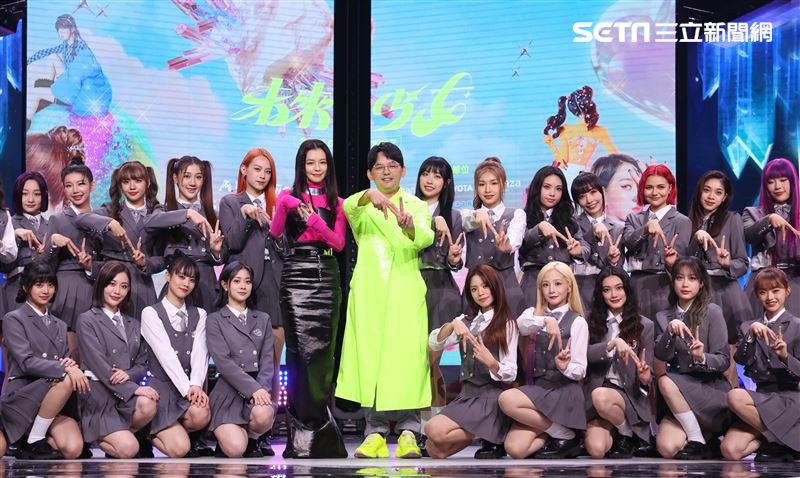 黃子佼、徐若瑄「未來少女」NEXT GIRLZ 首錄記者會。（圖/記者邱榮吉攝影）