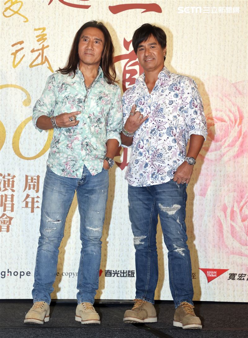 動力火車出席「當那一首歌響起」瓊瑤創作60周年演唱會 記者會。（圖/記者邱榮吉攝影）