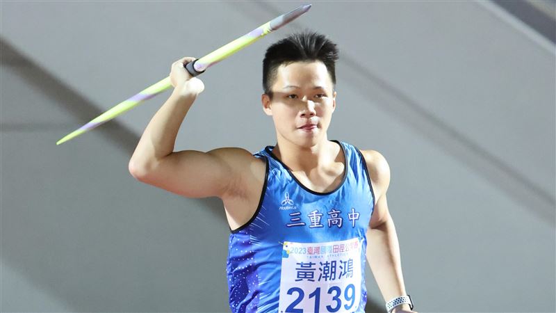 U20亞青田徑賽　標槍黃潮鴻摘台灣隊首金