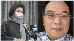 陳菊（左）與洪智坤。（合成圖／記者陳佩琪攝影、翻攝自洪智坤臉書）
