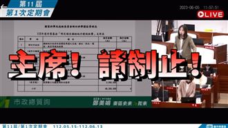 高虹安備詢「問A答B」綠營議員炸鍋畫面曝