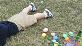 小男孩,玩耍,草地,男童(PIXABAY)