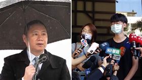 ▲李男上午赴台北地檢署，正式遞狀對王丹提告強制性交未遂罪。（圖／翻攝畫面、資料畫面）