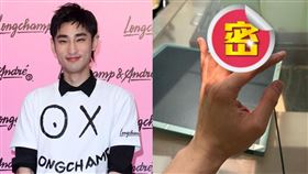 章廣辰近日於社交媒體上曬一張手指詭異彎曲的驚悚照，並打卡醫院。（圖／翻攝自章廣辰 IG）