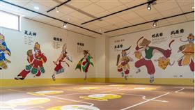 ▲「八面威風 家將特展」親子互動展區（圖 / 桃園市土地公文化館 拍攝）