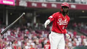 ▲紅人新秀德拉克魯茲（Elly De La Cruz）炸裂大聯盟生涯首轟。（圖／美聯社／達志影像）