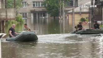 烏克蘭水壩遭炸潰堤搜救　俄軍飛彈狂轟