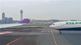 長榮擦撞泰航（翻攝自推特@yoheio3）