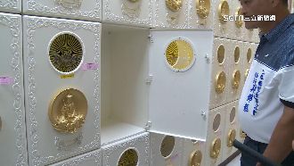 斥資1.3億納骨塔　啟用不到2個月塔位龜裂