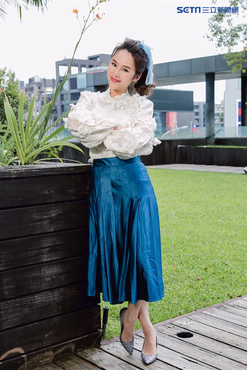 張齡予三立新聞網專訪。（圖／記者楊澍攝影）