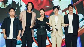 ▲南韓實境秀《韓星地帶：逃脫任務》劉在錫、李光洙與俞利。（圖／Disney+提供）