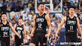 ▲PLG總冠軍賽第6戰，臺北富邦勇士林志傑投進三分球後怒吼。（圖／記者劉彥池攝影）