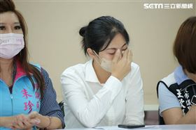 陳芳盈召開「三問朱凱翔」記者會。（圖／記者楊澍攝影）