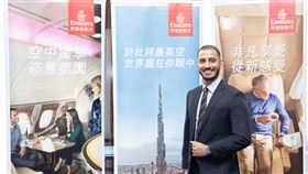 阿聯酋航空台灣區域經理譚禮旻(Sultan Alriyami)宣佈，自10月29日起，以三艙等A380客機執飛每日台北–杜拜航班。（圖／阿聯酋航空提供）