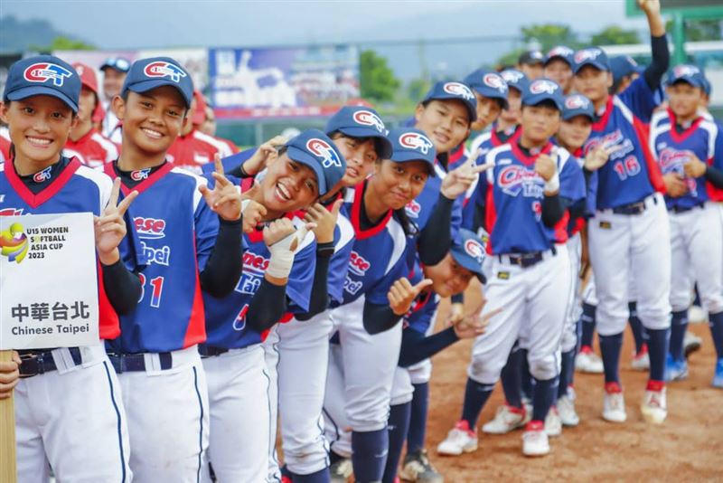 U15亞洲盃女壘台灣奪冠　陳妙華獲賽會MVP