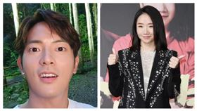 宥勝（左）與陶晶瑩因性騷風波而產生連結。（圖／翻攝自臉書、三立提供）