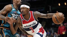 ▲巫師一哥畢爾（Bradley Beal）將被交易至太陽，組成新的三巨頭。（圖／美聯社／達志影像）