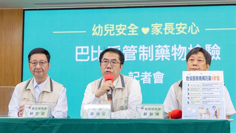 幼兒公費檢驗巴比妥　黃偉哲：讓家長放心