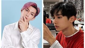 網紅耀樂（右）控男星交往時劈腿、偷拍私密片，炎亞綸發長文還原始末。（圖／翻攝自雙方臉書）