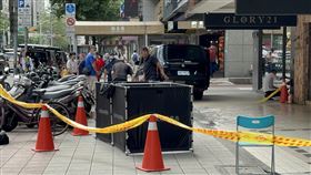 捷運國父紀念館站附近53歲陳姓女子墜樓。（圖／民眾提供）