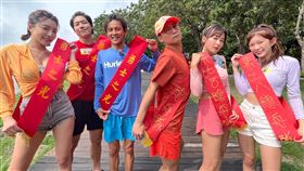 蘿拉（左起）、許得瑋、阿翔、浩子、籃籃、穎樂。（圖／民視提供）