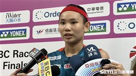 台灣女單一姐戴資穎賽後受訪。（圖／記者蔡厚瑄攝影）