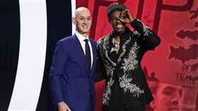 ▲G聯盟球員韓德森（Scoot Henderson）成為選秀會探花。（圖／美聯社／達志影像）