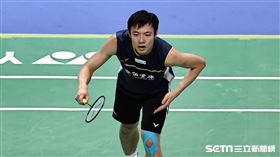 ▲2023台北羽球公開賽，台灣男子選手王子維。（圖／記者劉彥池攝影）