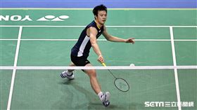 ▲2023台北羽球公開賽，台灣男子選手王子維。（圖／記者劉彥池攝影）